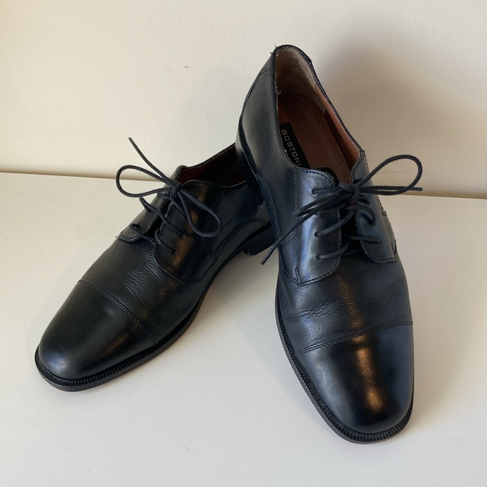 Bostonian Men's 27840 Black Leather Oxford Dress Shoes Size 8 M